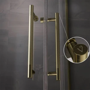 Душевой уголок Veconi Premium Trento PTC-20G 100х100 золото